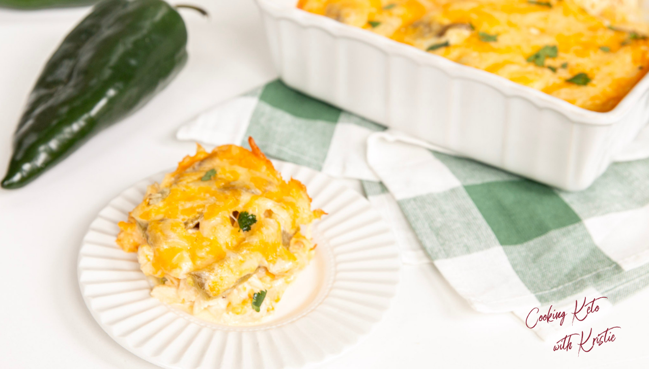 High Protein Chile Rellenos Casserole