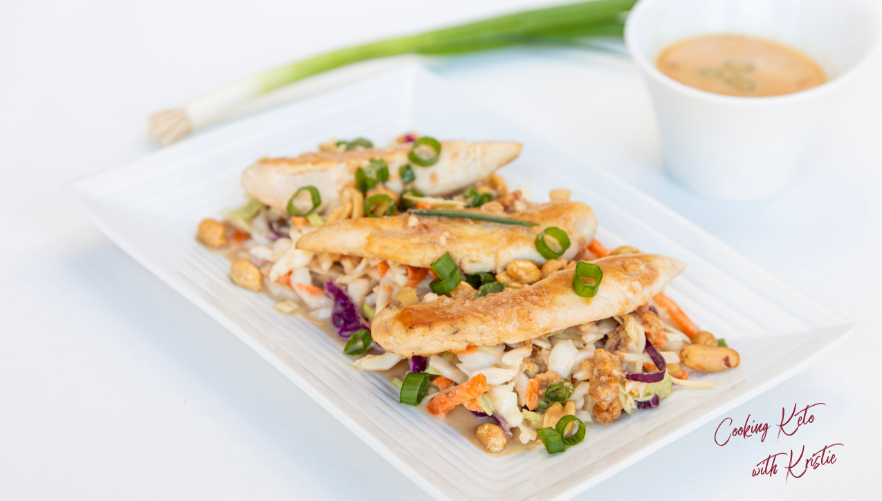 Thai Chicken Slaw With Peanut Sauce