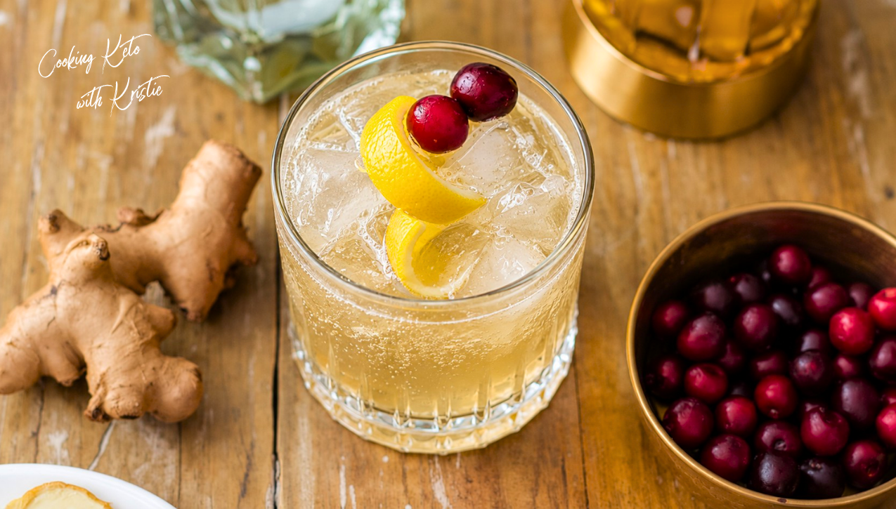Cranberry Ginger Old Fashioned-ish