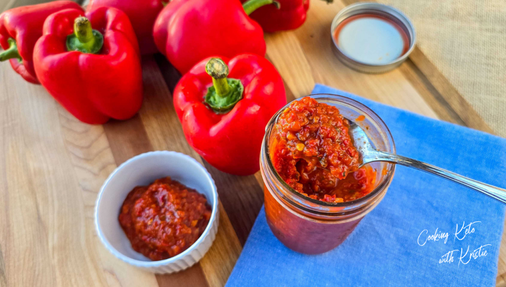 Roasted Red Pepper Spread - Cooking Keto With Kristie
